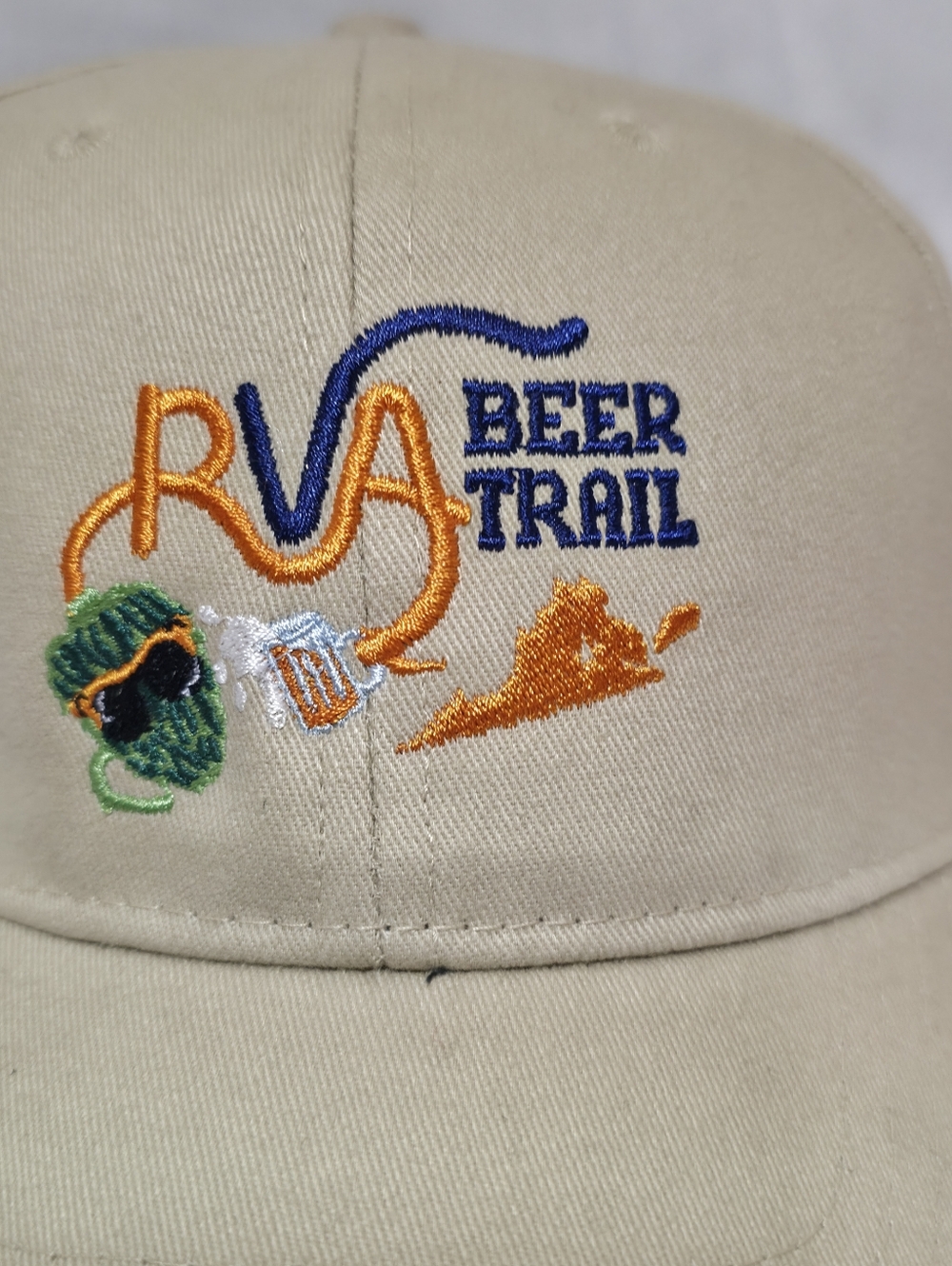 Richmond Virginia Beer Trail Khaki Hat.RVA